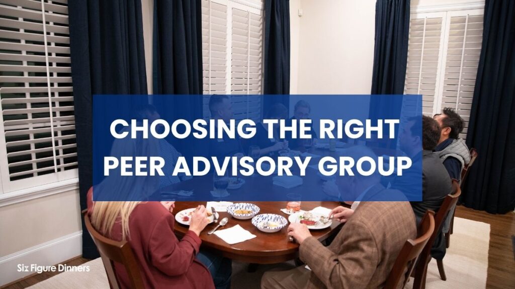 choosing peer advisory group